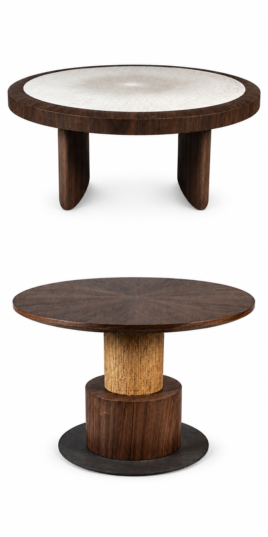 Gemina Round Coffee Table (2-Piece Set)
